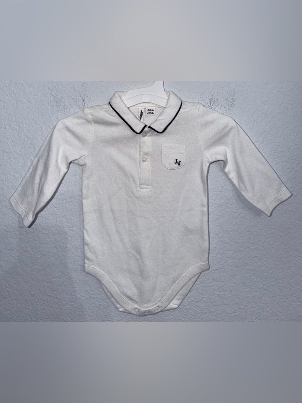 Janie and Jack Polo Onesie. Size 3-6M